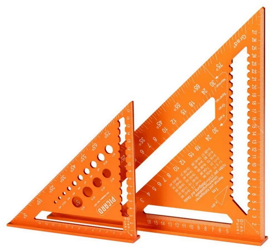 Picard Zimmermannswinkel Winkeldreieck Alu Set 300 mm 180 mm 0071520-002