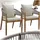 Tectake Gartenstuhl Manacor 59 x 59 x 76,5 cm grau 2 St.