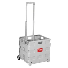 Relaxdays Einkaufstrolley Grau/Silber 35 kg