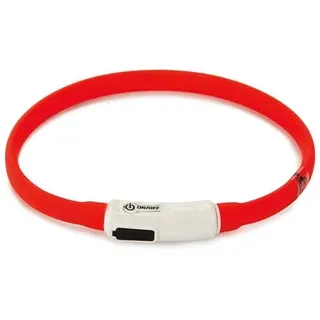 beeztees Leuchthalsband Safety Gear Dogini rot 35 x 1cm