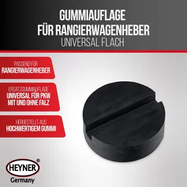 Heyner Gummiauflage Gummi, Kunststoff schwarz