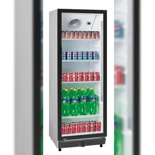 A&S polarny A&S Flaschenkühlschrank 360 L  620x635x1732 mm, weiß mit schwarzem Rahmen