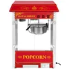 Royal Catering Popcornmaschine - 1600 W - 5 kg/h - Retro-Design - rot -