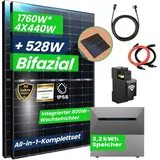 Campergold 1760W Komplettset, Photovoltaikanlage All-In-One 8m2 inkl. 3,2 kWh Anker SOLIX Solarbank E1600 PRO mit Smarter Zähler und Ziegeldach