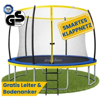Zero Gravity Outdoor Trampolin 183 cm rund Blau/Gelb
