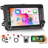 Hikity 7'' Android 15 Autoradio für VW Golf 5 6 Passat Seat Skoda GPS Navi Autoradio (Digitalradio (DAB), 2 DIN Carplay Android Auto Bluetooth USB GPS Navi WIFI)