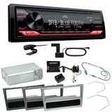 JVC KD-X272DBT DAB+ Bluetooth Einbauset für Opel Vectra C Meriva Vivaro Combo