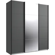 WIMEX Schwebetürenschrank Norderstedt 180 x 210 x 64 cm schwarz