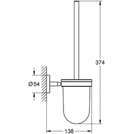 Grohe WC-Bürstengarnitur BauCosmopolitan Chrom (40463001)
