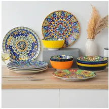 VANCASSO Speiseteller 6er Set 26 cm blau