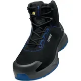 Sports Sicherheitsschuhe uvex x-craft Stiefel S2 68157 schwarz blau Weite 10 Grösse 38 S2 38