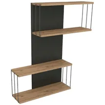 Asir Wandregal 96 x 19 x 65 cm Braun