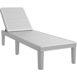 vidaXL 4-fach Verstellbare Sonnenliege 155,5x57x28 cm Polypropylen