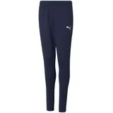 Puma teamRISE Trainingshose Kinder peacoat/white 128