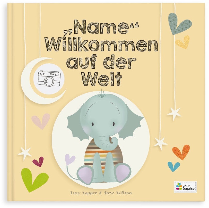 Personalisiertes Babybuch - Willkommen auf der Welt (Hardcover)