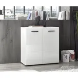 Bega Consult Kommode 80 x 83 x 40 cm Schwarz / Weiß