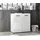Bega Consult Kommode 80 x 83 x 40 cm Schwarz / Weiß