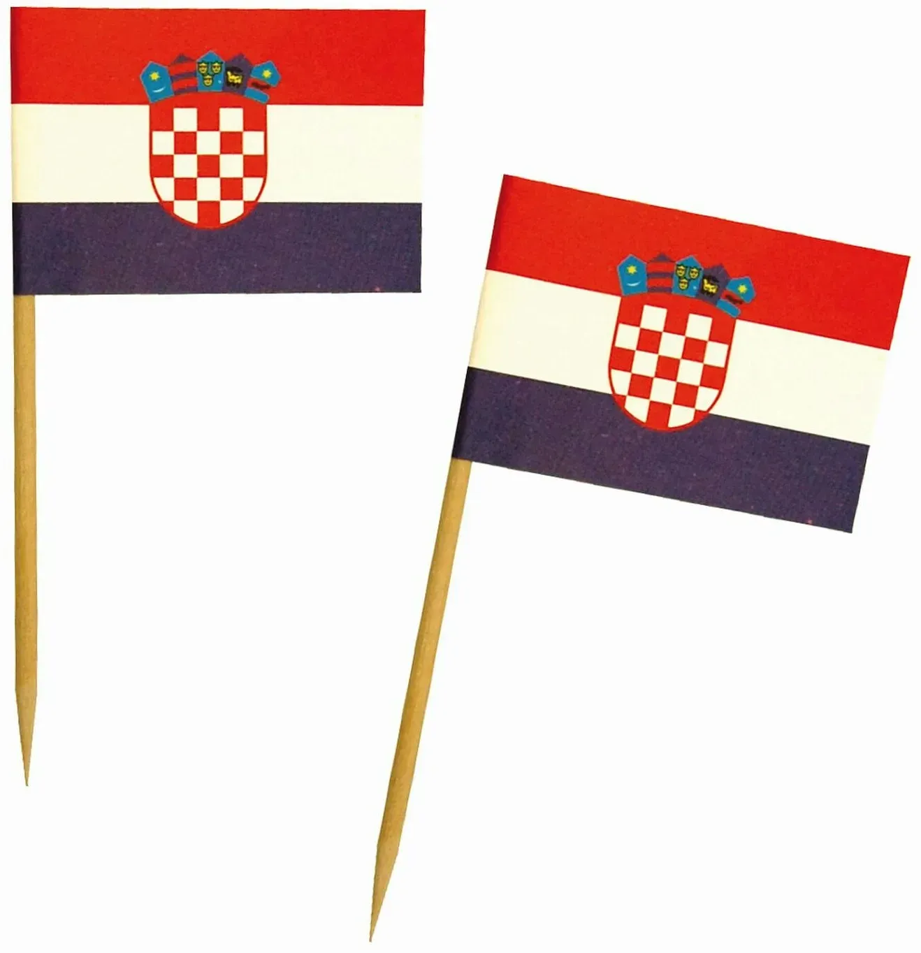 500x Fahnenpicker "Kroatien" 6.8cm