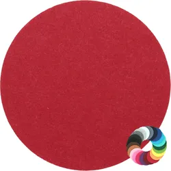 BIASTO - Premium Filz Untersetzer - rund 15cm - Farbe: mohnrot (HF004). Design Glas-Untersetzer für Getränke, Tisch, Bar, Tasse, Vase