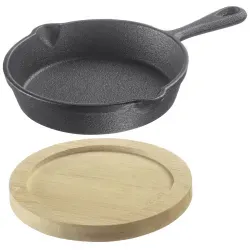 WESTMARK Gusseiserne Pfanne Tapas + Friends, inkl. Untersetzer 69952260 , 1 Set = 1 Pfanne, 125 ml inkl. Untersetzer