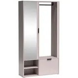 ax living Garderobenschrank Milanoir 100 x 189,4 x 33 cm Beige