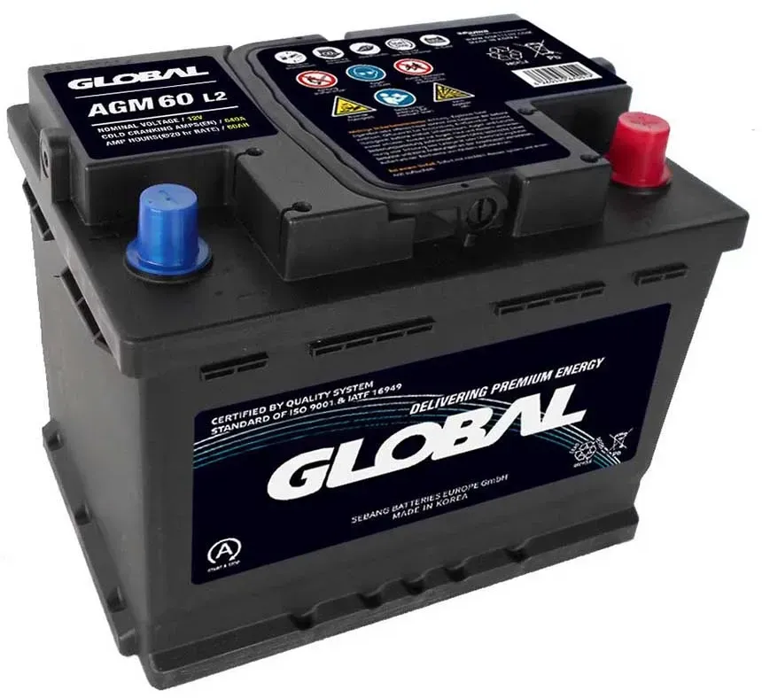 Global 12v 60ah 640a Agm Gr060agm Agm-batterie - Multicolor - One Size
