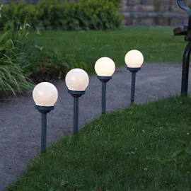 STAR Solarleuchte Kunststoff 27 x 10 cm 4er Set weiß