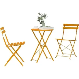 vidaXL Bistroset 3-tlg. Gelb