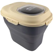 Dehner Wild Nature Futtertonne Barrel, ca. B33xH37,5/16xT45 cm, 25 l, Beige, Anthrazit