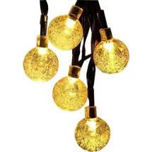 lqwell LQWELL® Solar Lichterkette Aussen 10M 40LED 8 Modi,(Warmweiß) [Energieklasse A]