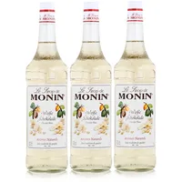 Monin Sirup Weiße Schokolade 1L - Kaffeesirup Cocktailsirup (3er Pack)