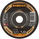 Rhodius Trennscheibe XT70 125 x 1,0 x 22,23 - VPE 100 - 207437