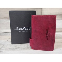 SecWal Geldbörse SecWal SW3 hunter rot Wiener Schachtel