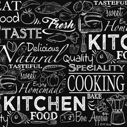 Papstar 80x Motivservietten 3-lagig 33x33cm FSCR 'Kitchen Fresh Food Quality'