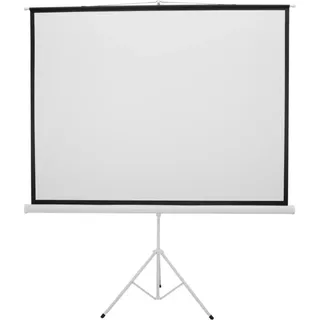 Eurolite Projektionsleinwand 4:3 2x1.5m mit Stativ (4:3), Leinwand, Weiss