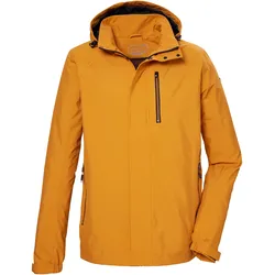 Outdoorjacke »KOS 52 MN JCKT«, Wasser-/winddicht, abn Kapuze, atmungsaktiv, nachhaltige Fertigung, Gr. 4XL, altgoldfarben, , 60665843-4XL