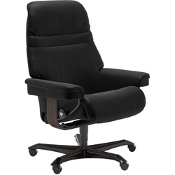 STRESSLESS Bürostuhl Sunrise Office Leder Schwarz Batick Black M (Medium)