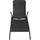 furnicato Sonnenliege 147 x 61 x 95 cm Schwarz