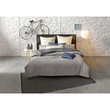 FLEURESSE Colours Uni Grau 200 x 200 cm + 2 x 80 x 80 cm