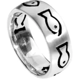 Ostsee-Schmuck Fingerring OSTSEE-SCHMUCK "Ostsee-Schmuck Ring Fisch Ring Fisch" Gr. 52, silber, Fingerringe, Damen, 52 (16,6), Silber 925 (Sterlingsilber), Fingerring