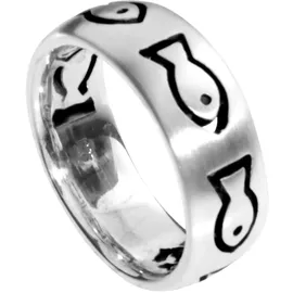 Ostsee-Schmuck Fingerring OSTSEE-SCHMUCK "Ostsee-Schmuck Ring Fisch Ring Fisch" Gr. 52, silber, Fingerringe, Damen, 52 (16,6), Silber 925 (Sterlingsilber), Fingerring