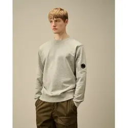 C.P. Company für Herren. RCCMSS713A005086W Diagonal Hochgezogener Pullover grau (S), Lässig, Baumwolle
