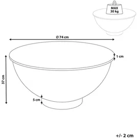 Beliani Couchtisch / Beistelltisch, Nadine
