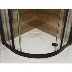Casa Padrino Luxus Duschwanne Hochglanz Weiß 79,4 cm - Badezimmer Interior
