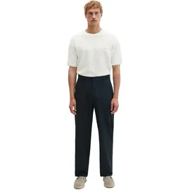 Marc O'Polo "DFB Travel Collection", Herren, Gr. 36, Länge 32, schwarz (deep night blau), Obermaterial: 53% Polyester, 44% Wolle (Schafwolle), 3% Elasthan, loose fit normal, Hosen Chinohose