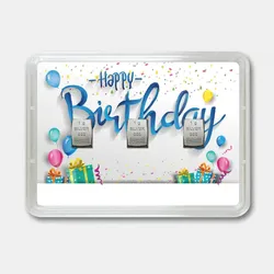 Silberbarren 3g Zum Geburtstag (Flip)