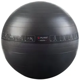 Pure2Improve Gymnastikball Schwarz 65 cm