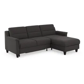 sit&more Ecksofa SIT & MORE "Farö L-Form", grau (fango), B:234cm H:90cm T:168cm, Sofas, Ecksofa, inklusive Federkern, wahlweise mit Bettfunktion und Bettkasten