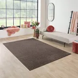 Carpet Studio Maine Teppich Braun, Teppich Wohnzimmer 140x200 cm, Kurzflor Teppiche, Wohnzimmerteppich, Teppich Schlafzimmer