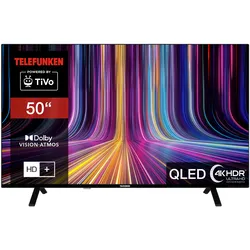 Telefunken 55 Zoll QLED Fernseher Smart TV (4K UHD, HDR Dolby Vision, Dolby Atmos, 6 Monate HD+ inkl.)